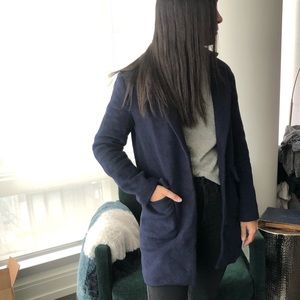 Navy/Black Herringbone Jacket